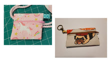 Load image into Gallery viewer, Customizable Mini Clip-on Zipper Pouch with Swivel Clasp and Keyring
