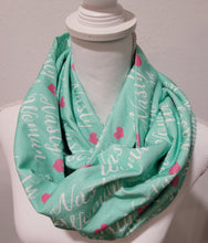 Load image into Gallery viewer, Mint &quot;Nasty Woman&quot; Double Loop Jersey Knit Infinity Scarf
